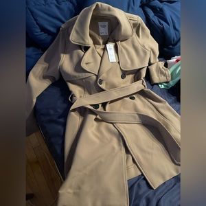Abercrombie and Fitch Trench coat tie front NWT